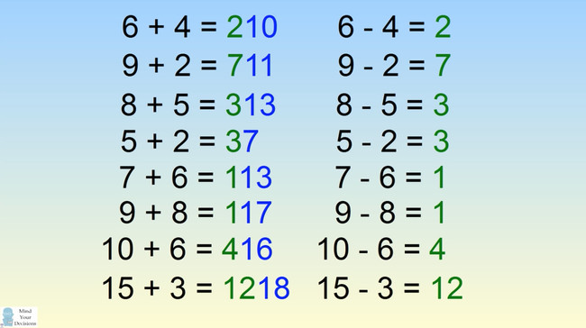 Số đầu tiên chính là kết quả của phép trừ 2 số bên vế trái.