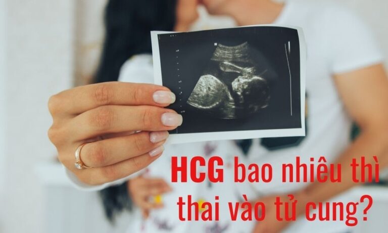 Beta hCG bao nhiêu thì thai vào tử cung?